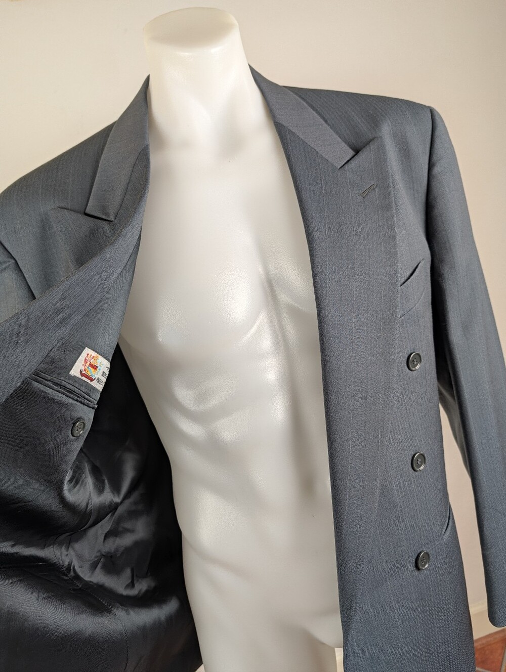 Vintage Paolo Gucci Men's Virgin Wool Double-Breasted Sport Jacket
